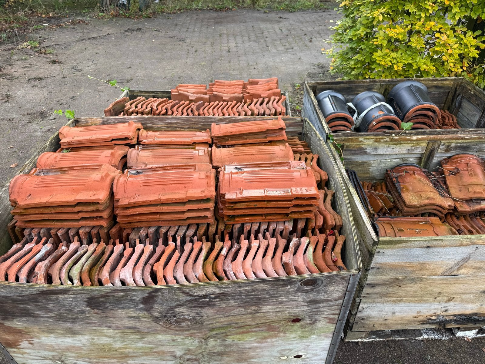 VHV Dakpannen Rood & Zwart - Diverse Soorten, Ophalen, Gebruikt, Steen of Klei, 15 m² of meer