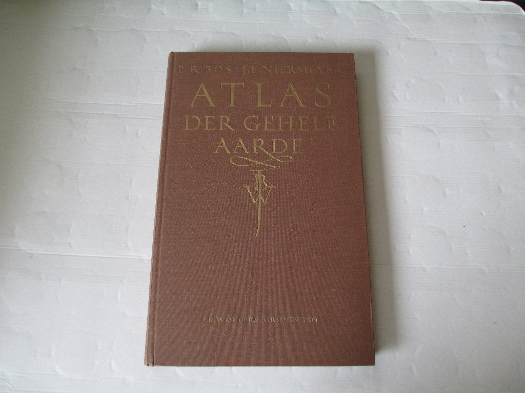 atlas der gehele aarde - p.r. bos - j.f. niermeyer (1), Gelezen, Ophalen of Verzenden, Landkaart, 1800 tot 2000
