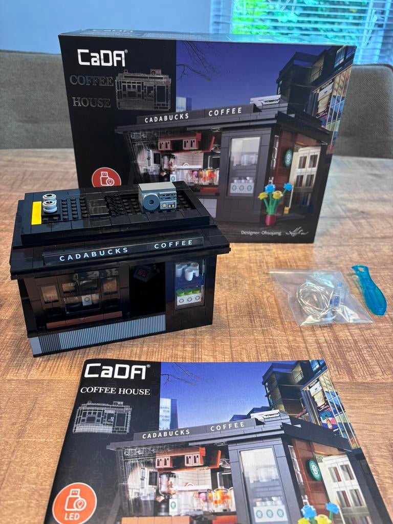 Cada bouwstenen set C66005W ‘Coffee House’ - COMPLEET, Ophalen of Verzenden, Zo goed als nieuw, Overige merken