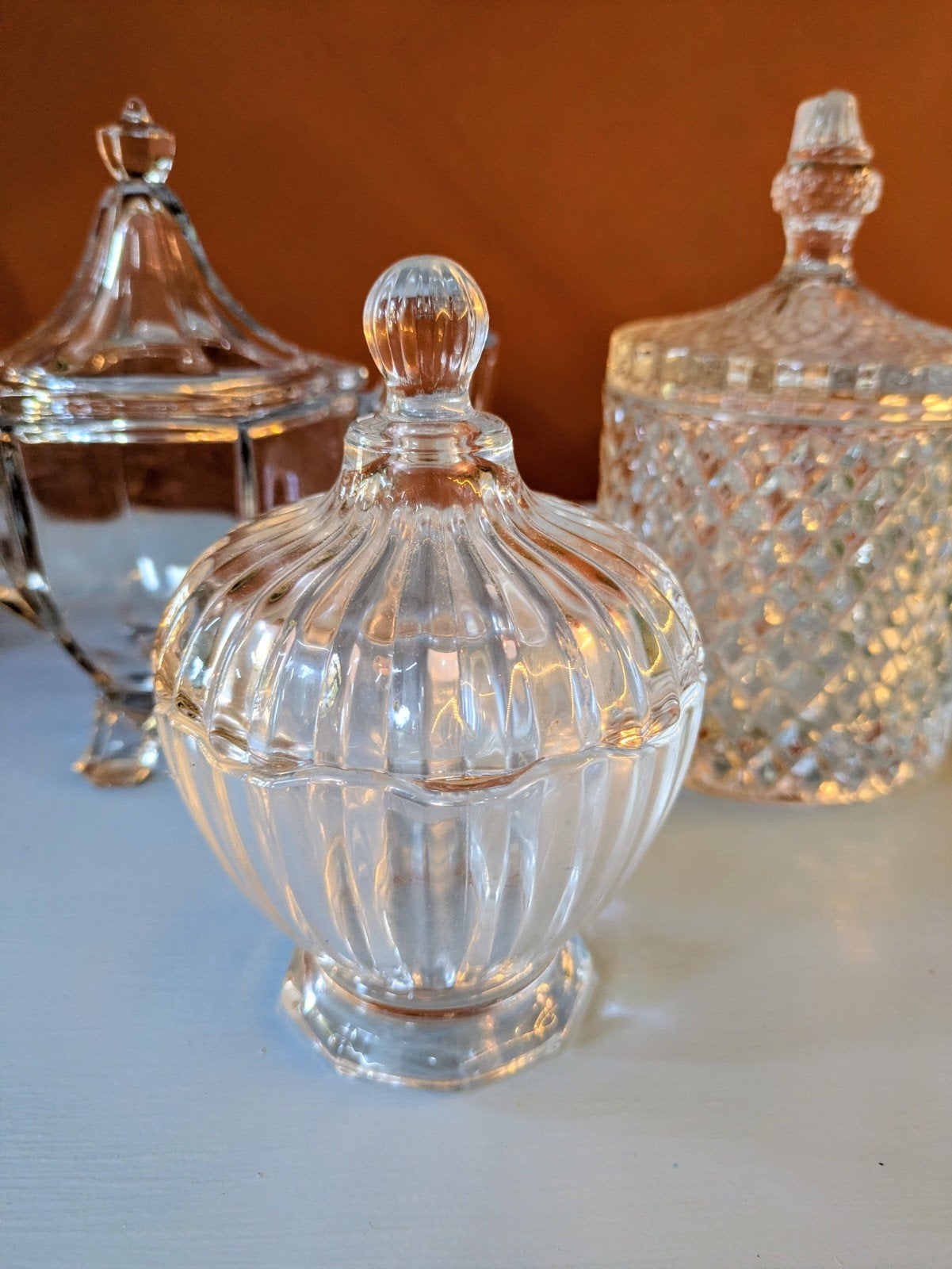 Kristallen Bonbonnière, Antiek en Kunst, Antiek | Glas en Kristal, Ophalen