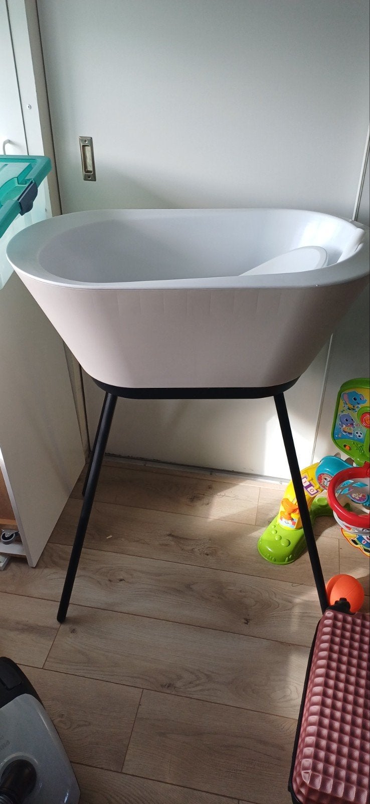 Baby bad met standaard, Overige merken, Gebruikt, Ophalen of Verzenden, Badje