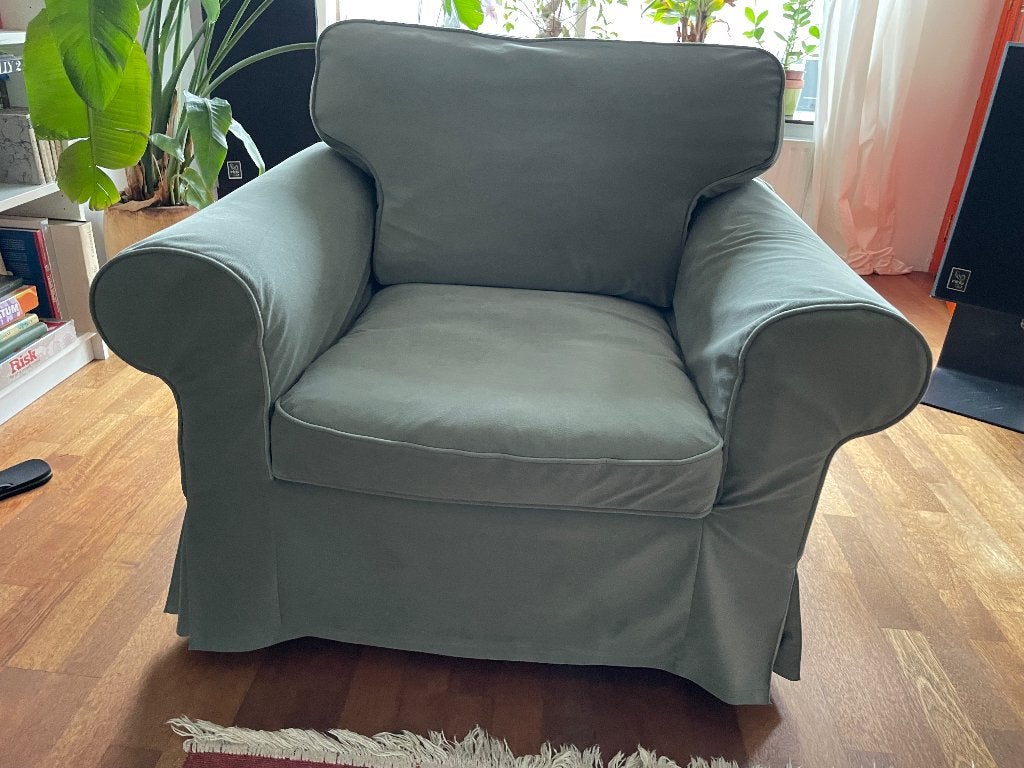 Ikea Ektorp fauteuil, Huis en Inrichting, Fauteuils, Ophalen, Gebruikt, 75 tot 100 cm, 75 tot 100 cm