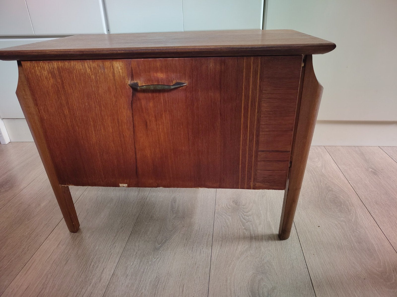 Vintage nachtkastje Louis van Teeffelen., Ophalen, Gebruikt, 25 tot 50 cm, 50 tot 100 cm