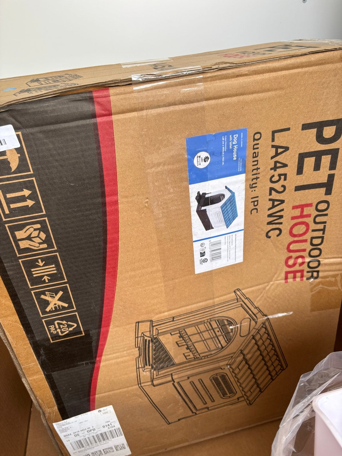 Nieuw hondehok pvc, Dieren en Toebehoren, Ophalen of Verzenden, Nieuw, 110 cm of meer, Minder dan 65 cm