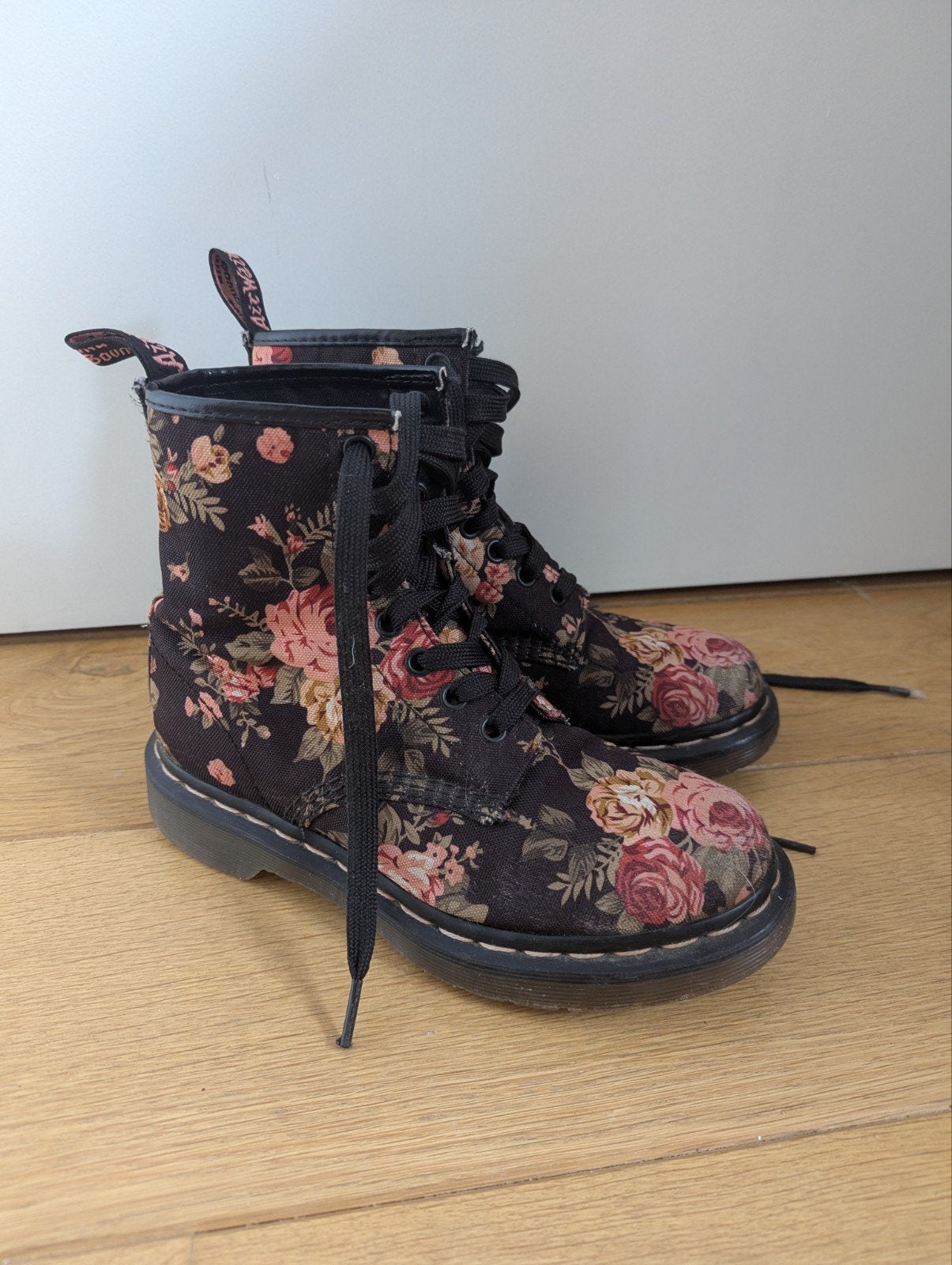 Dr. Martens bloemenprint laarzen maat 36, Dr. Martens, Gebruikt, Meisje, Schoenen