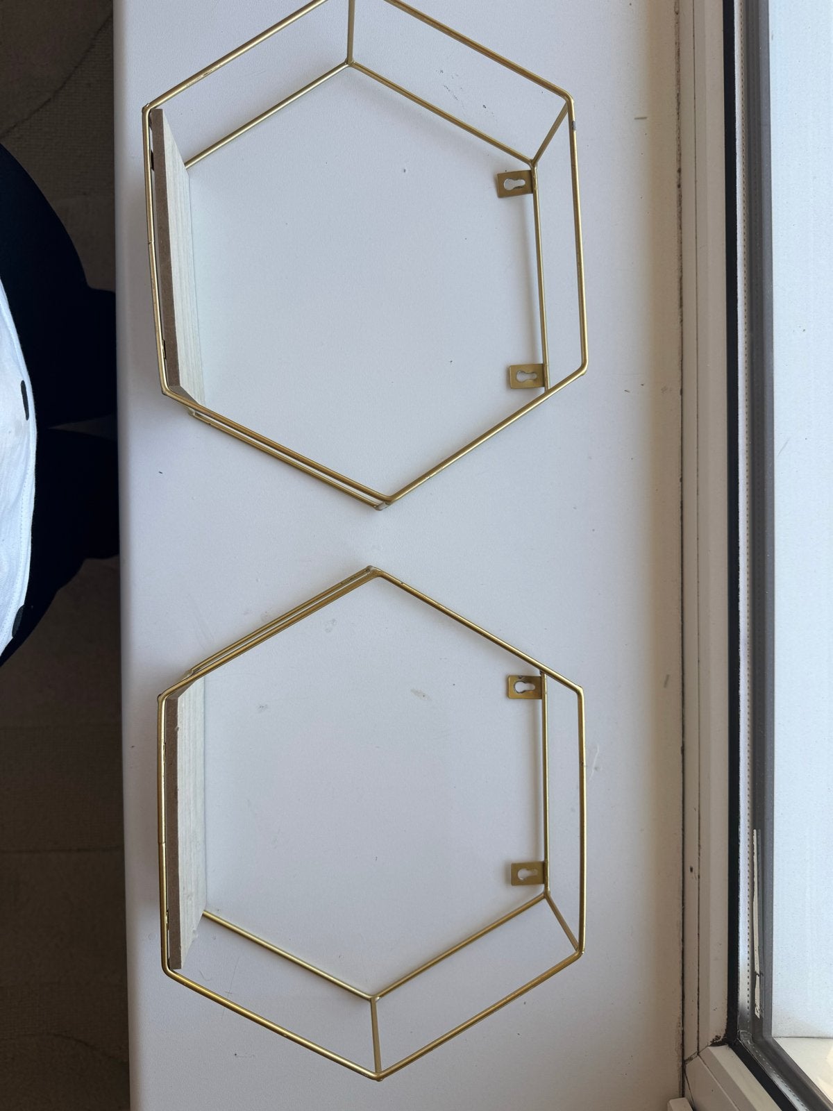 Schattige decoratie rekjes van Kwantum - Goudkleurig, Ophalen, Gebruikt