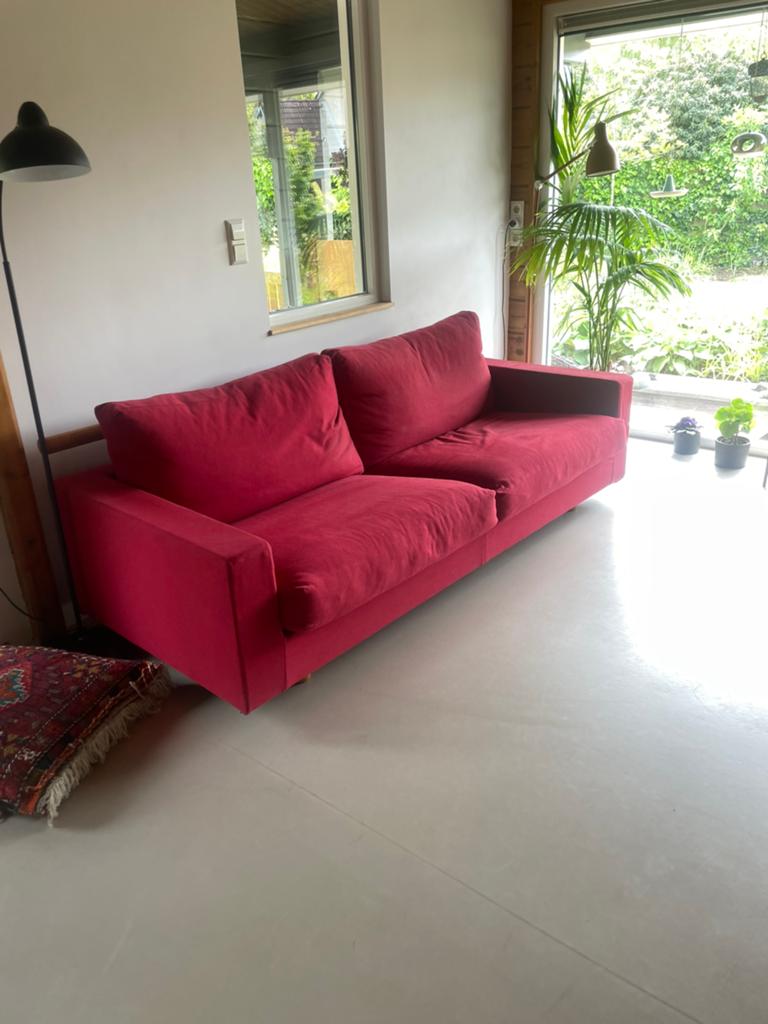 Bank Patrik Flexform Italiaans design lengte 212cm, Huis en Inrichting, Ophalen, Gebruikt, Driepersoons, 75 tot 100 cm