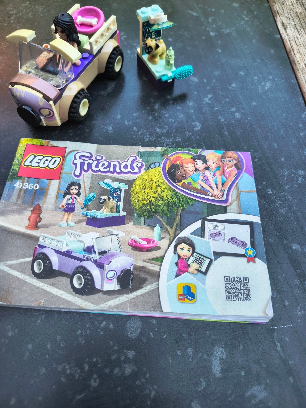 Lego Friends Emma's mobiele dieren kliniek (41360), Gebruikt, Lego, Friends, Ophalen of Verzenden