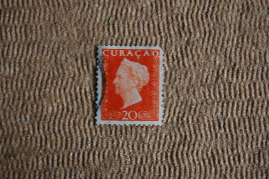 Een POSTZEGEL uit CURACAO  uit 1948, Ophalen of Verzenden, Gestempeld