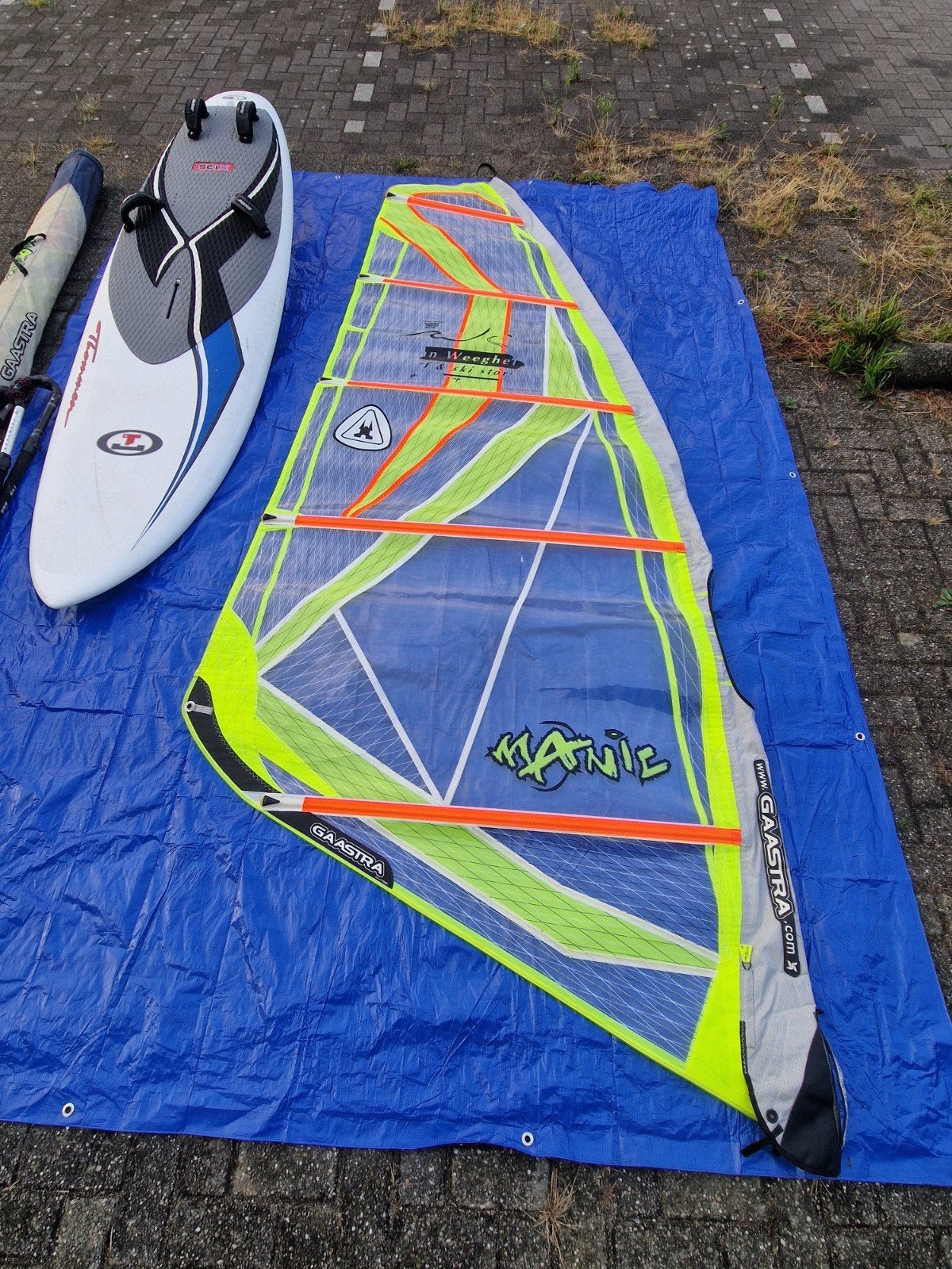 Gaastra Manic 4.7m² windsurfzeil, Watersport en Boten, Windsurfen, Gaastra, 3.5 tot 5 m², Ophalen of Verzenden, Zo goed als nieuw