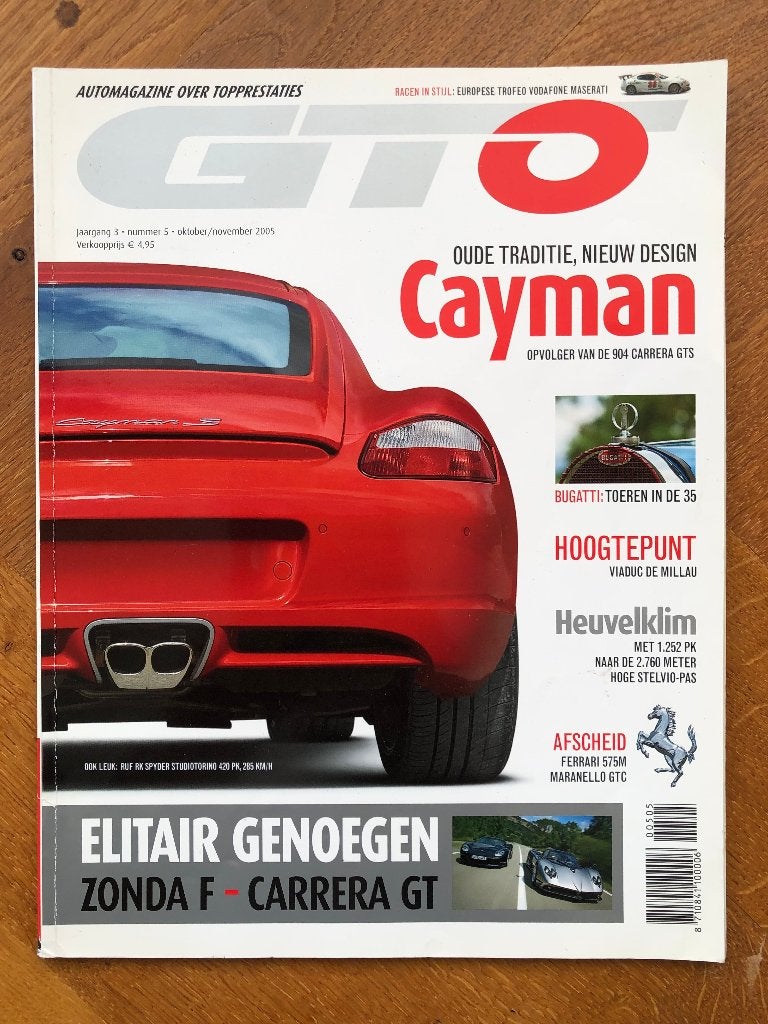 GTO nr. 5 oktober/november 2005, Verzenden, GTO Automagazine, Zo goed als nieuw, Porsche
