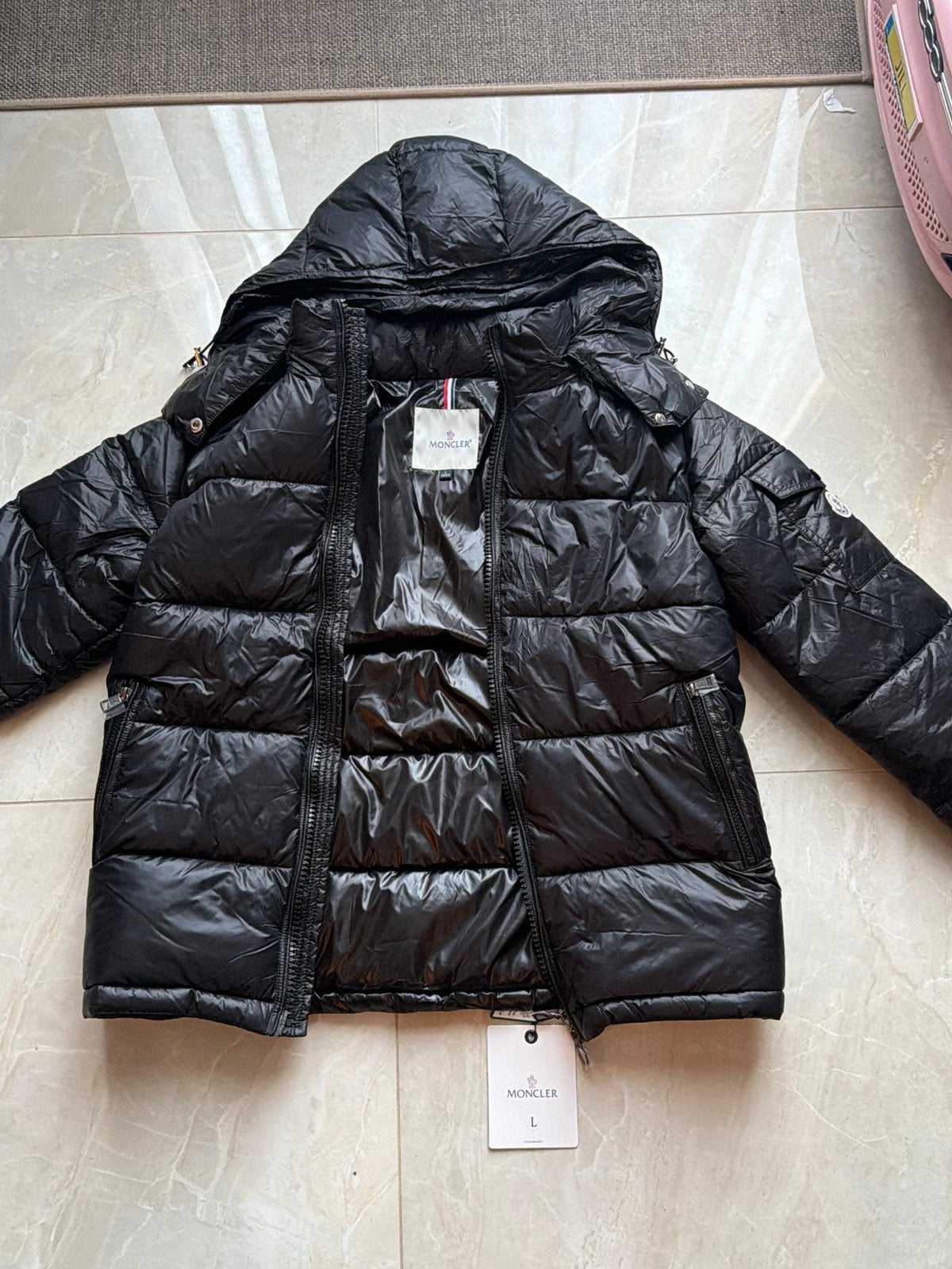 Mooie Moncler winterjas, Kleding | Heren, Ophalen of Verzenden, Zo goed als nieuw, Zwart