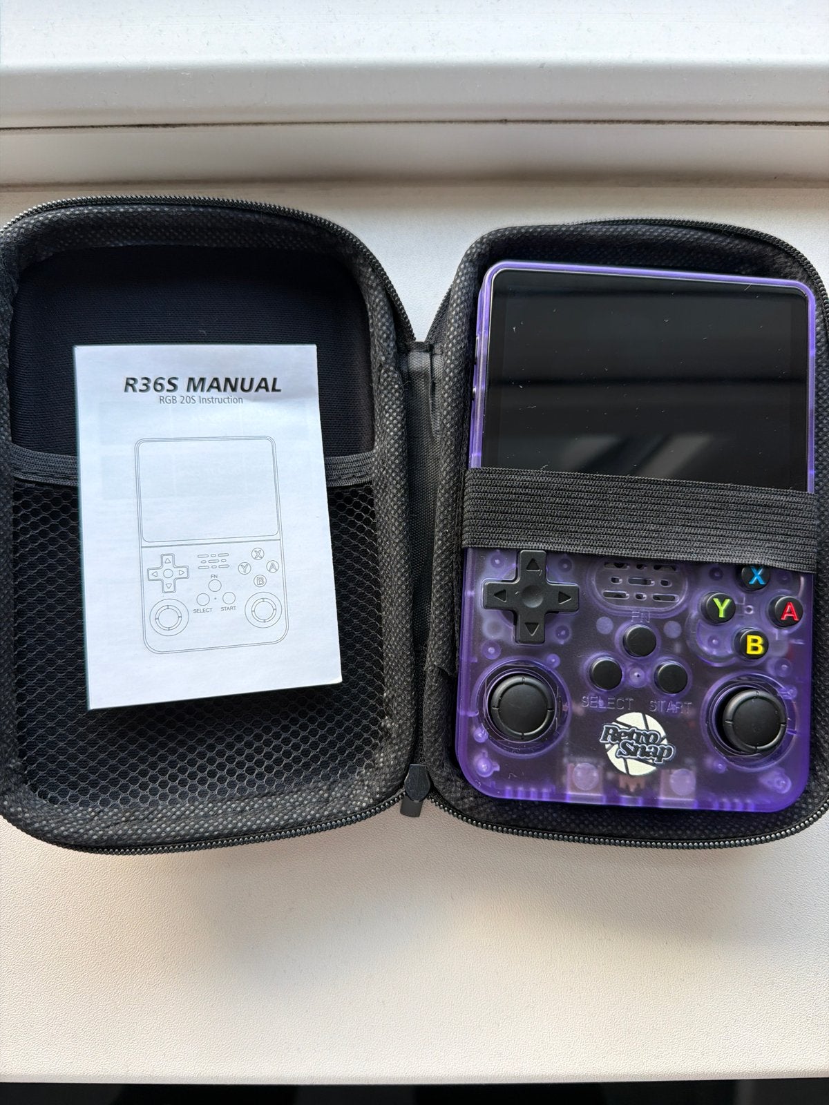 R36S Handheld Retro Gaming Console - Paars, Ophalen of Verzenden, Overige merken, Zo goed als nieuw