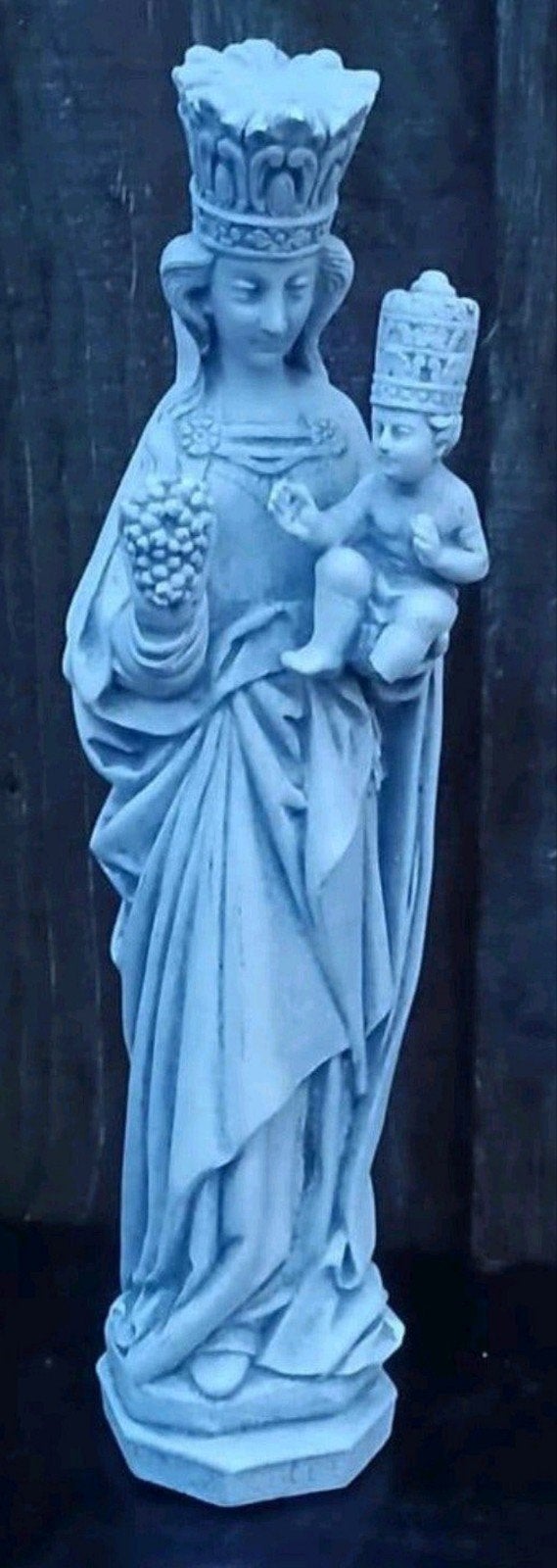 Maria met kind stenen beeld - Religieuze decoratie, Antiek en Kunst, Ophalen of Verzenden