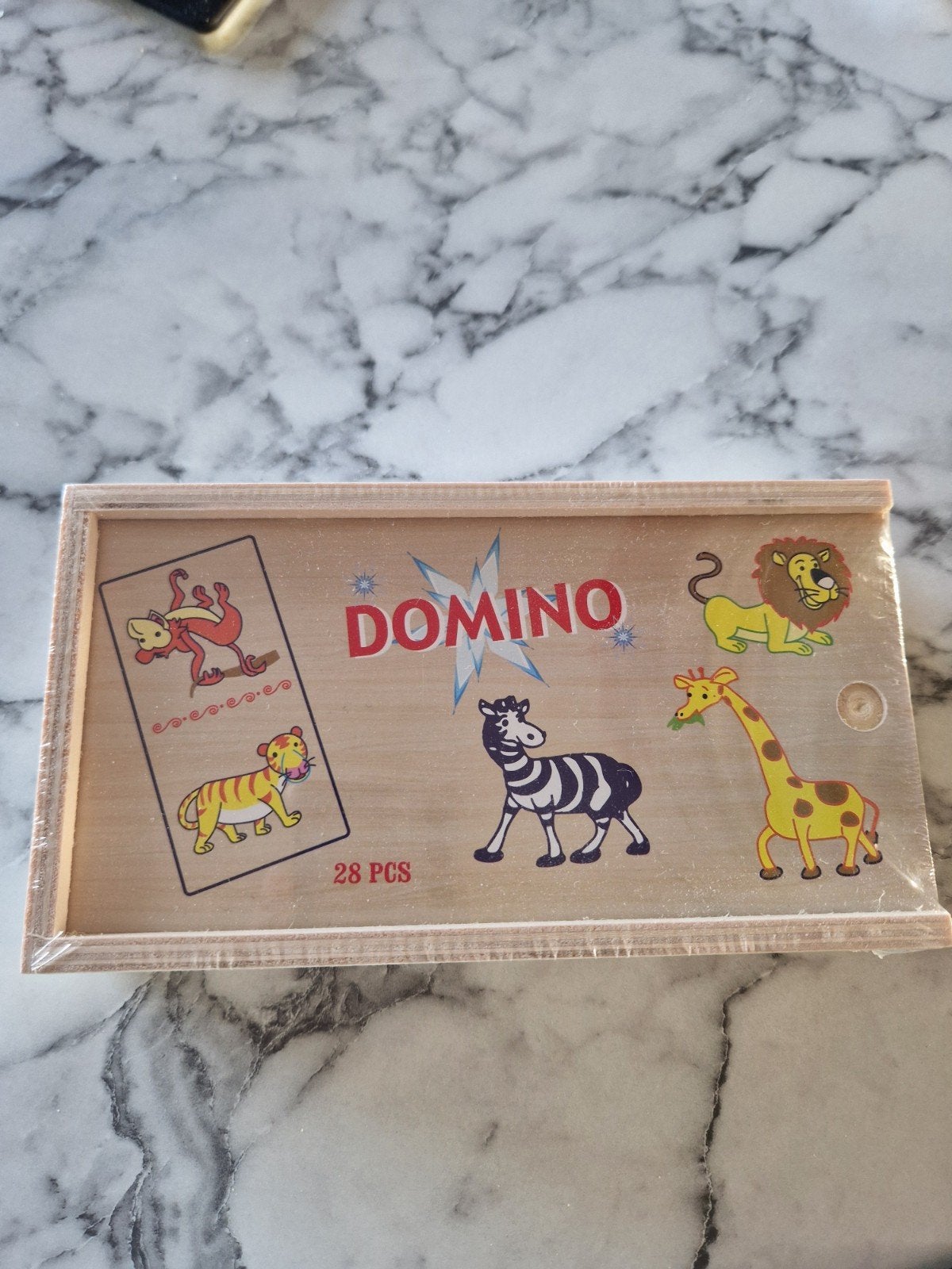 Nieuwe houten dieren domino (28 stuks), Ophalen, Nieuw, Overige typen