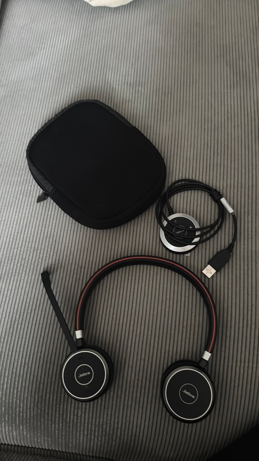Draadloze Jabra headseat, Audio, Tv en Foto, Koptelefoons, Ophalen, Zo goed als nieuw, Op oor (supra aural), Overige merken