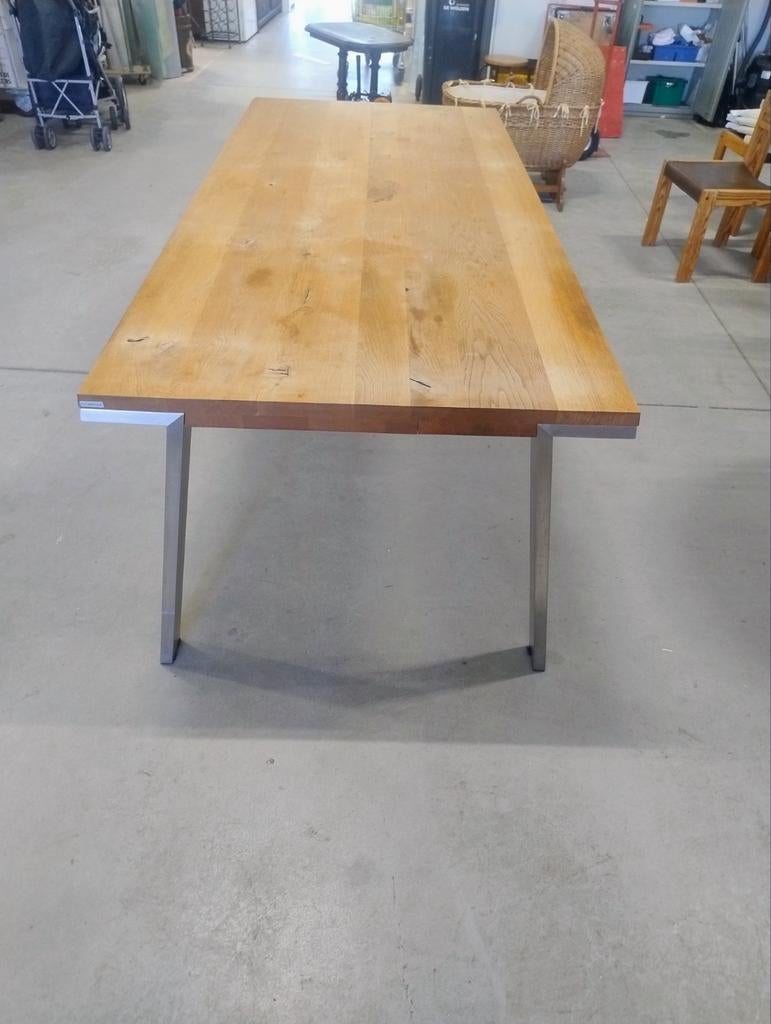Bert Plantagie Seven Eetkamertafel - 220x98x6, Huis en Inrichting, Tafels | Eettafels, Ophalen, Rechthoekig, 200 cm of meer, 50 tot 100 cm