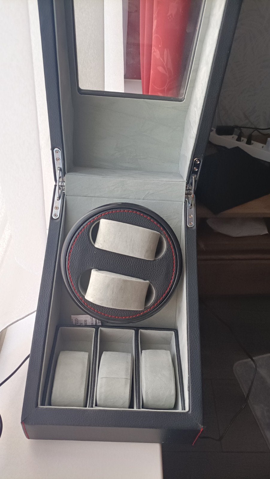 Watchwinder van leer voor 2 horloges, Ophalen, Nieuw