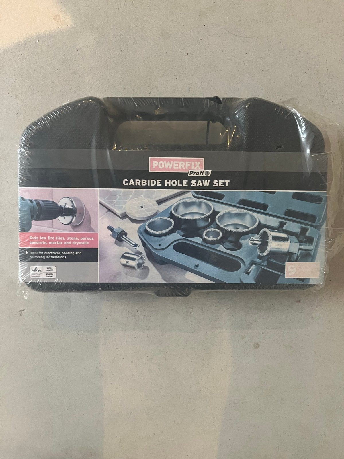 Nieuwe Powerfix Profi Carbide Gatenzaag Set, Doe-het-zelf en Verbouw, Gereedschap | Boormachines, Ophalen of Verzenden, Nieuw