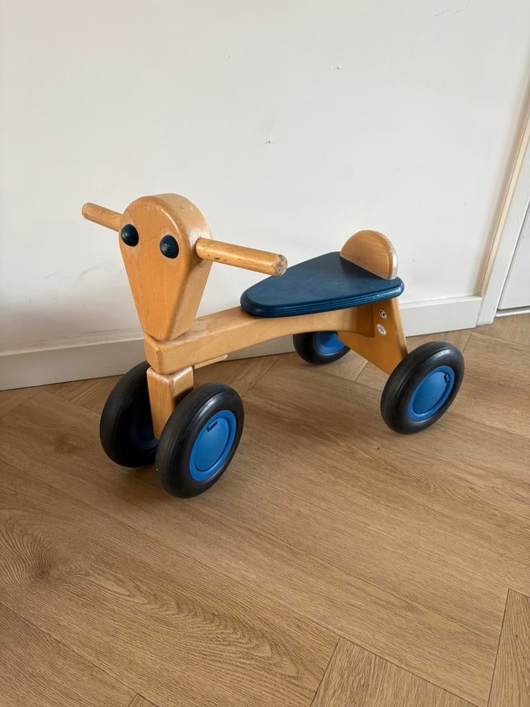 Loopfiets van Dijk blauw, Kinderen en Baby's, Speelgoed | Buiten | Voertuigen en Loopfietsen, Ophalen, Gebruikt, Loopfiets