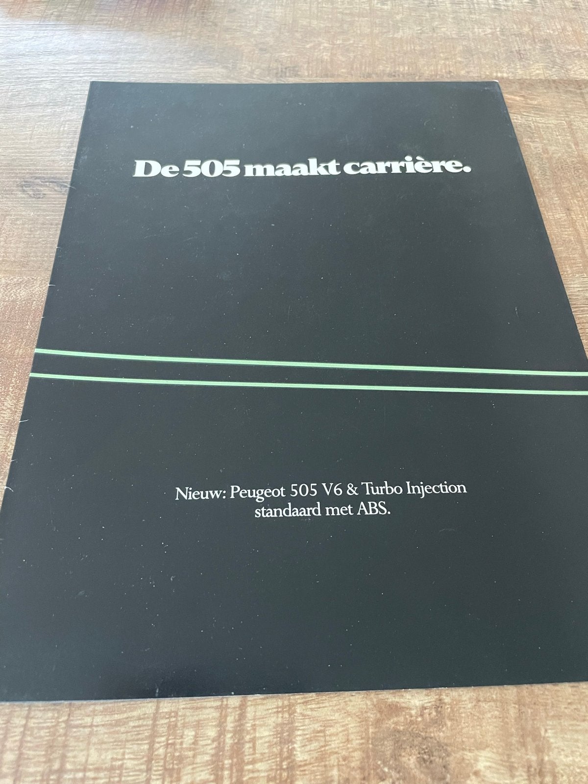 Peugeot 505 V6 & Turbo Injection brochure (1980s), Ophalen of Verzenden, Zo goed als nieuw, Peugeot