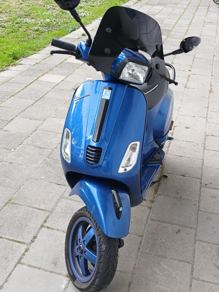 Vespa Sprint 4T Blauw Kenteken, Ophalen, Gebruikt, Overige modellen, Benzine