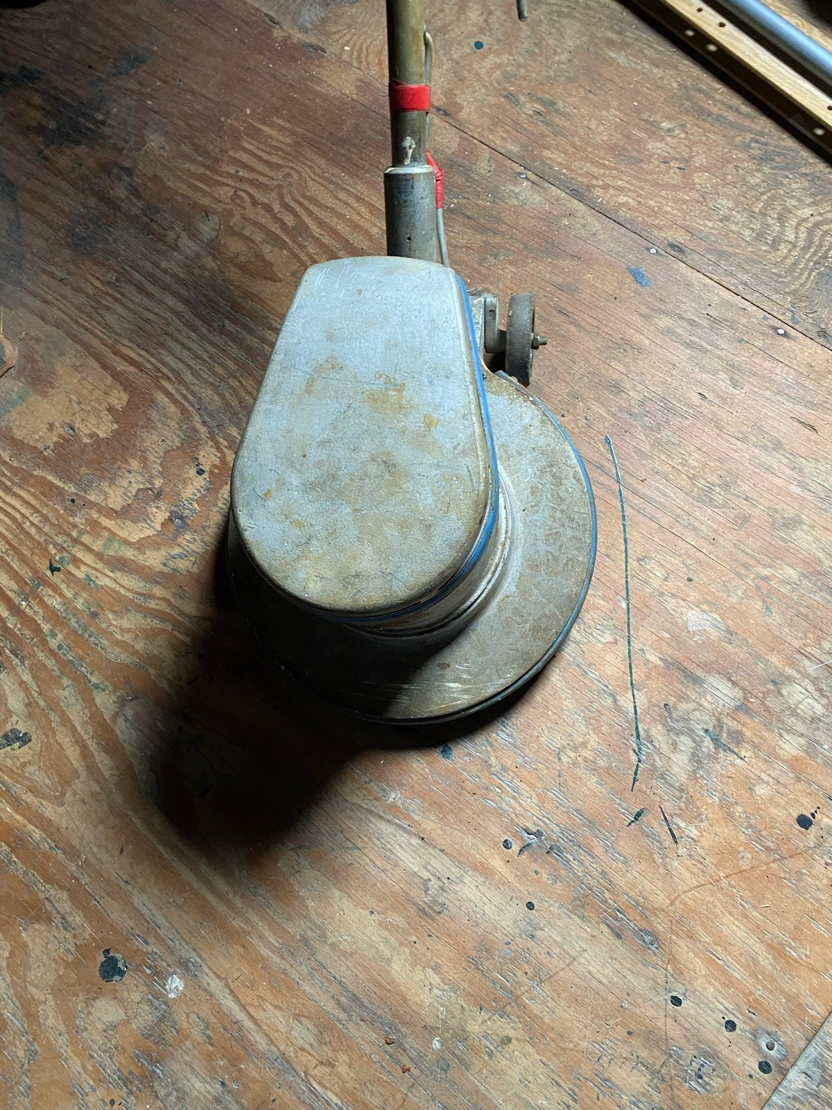 Vintage Planet vloerpoetsmachine / schrobmachine, Ophalen of Verzenden, Gebruikt, Schrobmachine