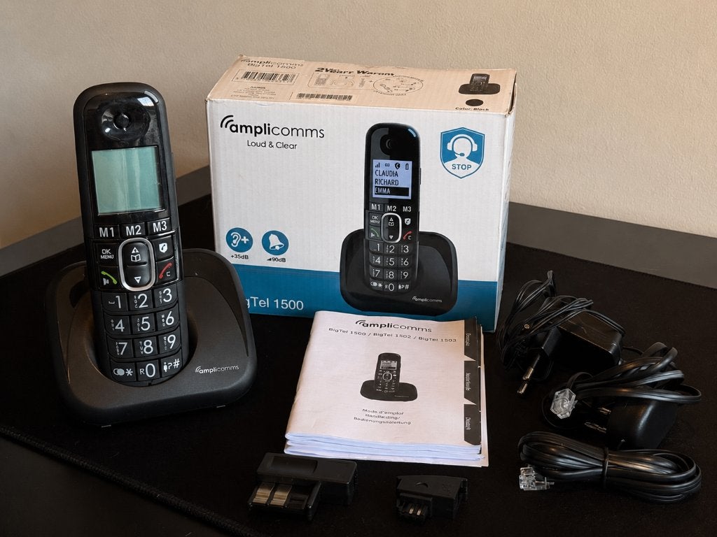 Amplicomms BigTel 1500 Senioren Telefoon, Telecommunicatie, Ophalen of Verzenden, Zo goed als nieuw, 1 handset