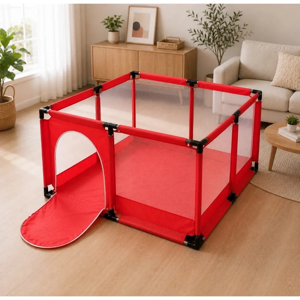 Grondbox Kinderbox 135cm x 135cm rood  NIEUW in doos, Ophalen of Verzenden, Nieuw, Vierkant