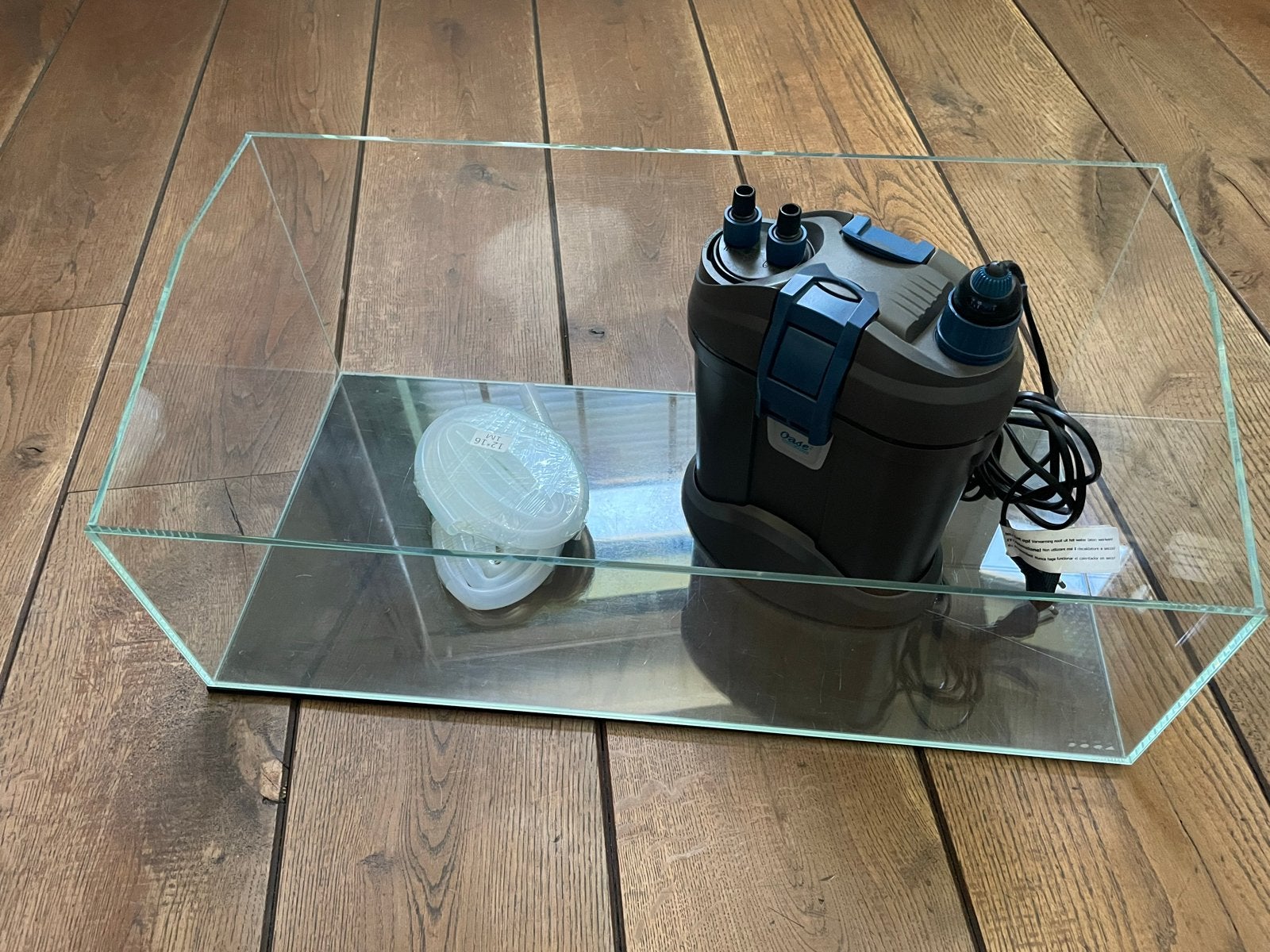 Dooa Terra 23 optic white + oase filtosmart 100 thermo, Dieren en Toebehoren, Ophalen, Gebruikt, Leeg aquarium