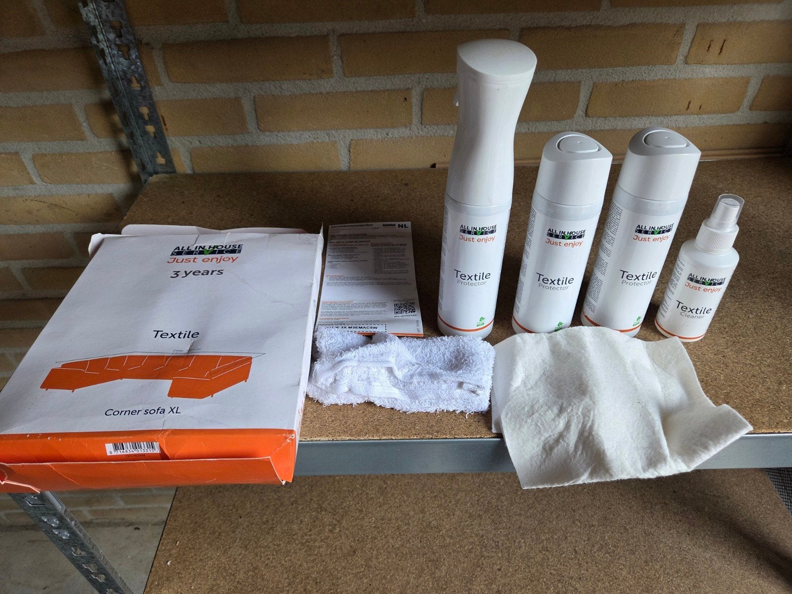 All In House Service Textiel Beschermingsset  Hoekbank X, Huis en Inrichting, Hoekbank, Ophalen of Verzenden, Vierpersoons of meer