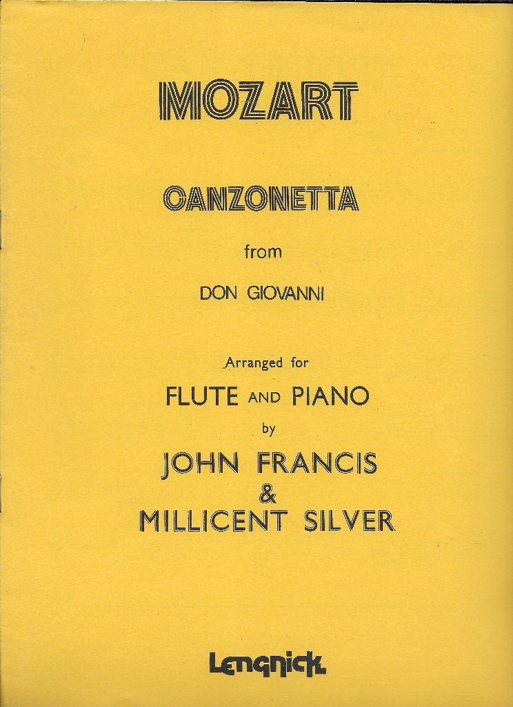 Bo19 bladmuziek mozart canzonetta voor fluit en piano, Gebruikt, Klassiek, Ophalen of Verzenden, Artiest of Componist