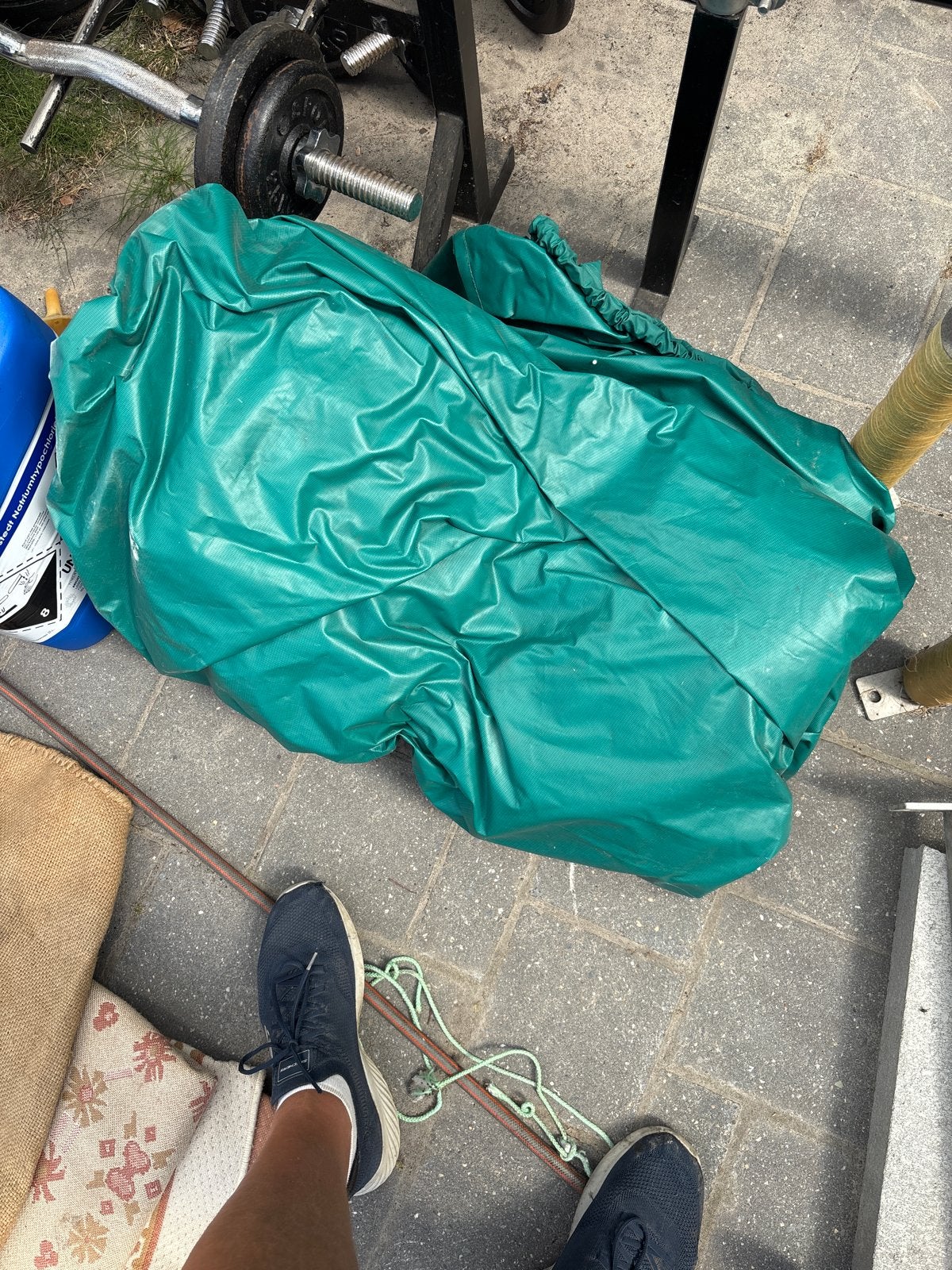 Winterkleed voor Berg trampoline 360cm, Ophalen, Gebruikt