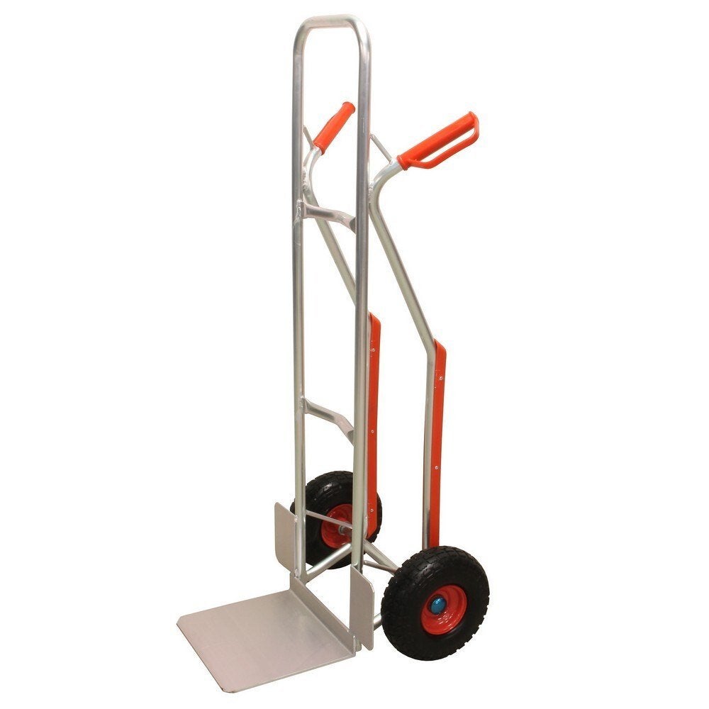 Steekwagen aluminium 200kg massieve wielen, Verzenden