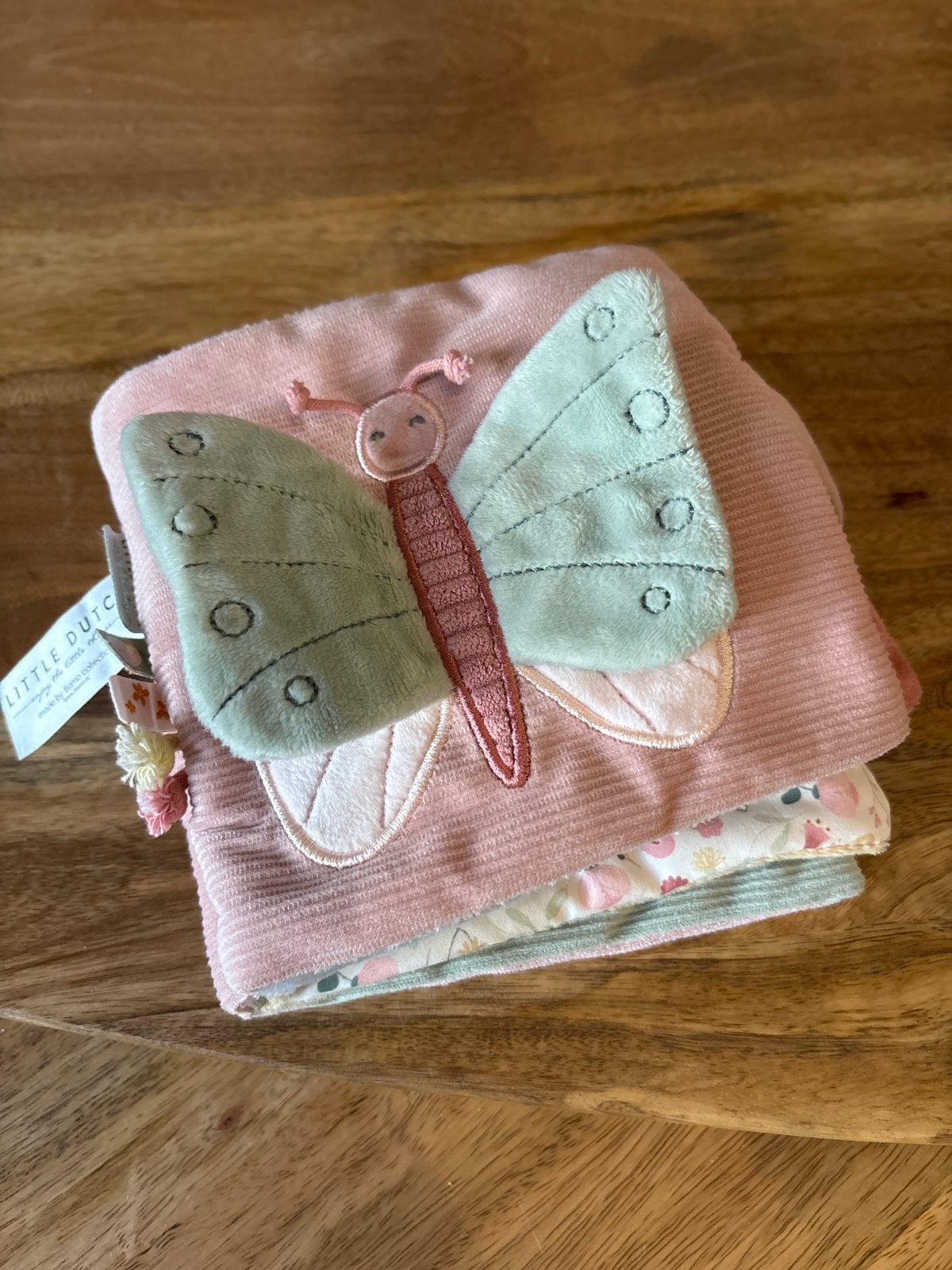 Little Dutch stoffen boekje vlinder roze/mint, Ophalen of Verzenden, Zo goed als nieuw, Overige typen