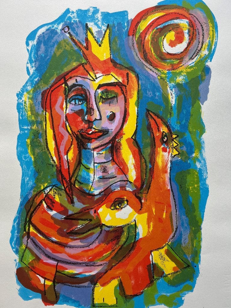 Zeefdruk Christine Spierings   ZOMEROPRUIMING, Gesigneerd, Verzenden, Zeefdruk