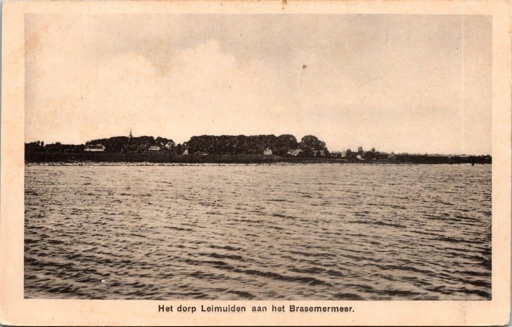 Leimuiden - Aan het Brasemermeer, Verzamelen, Verzenden, 1940 tot 1960, Ongelopen, Zuid-Holland