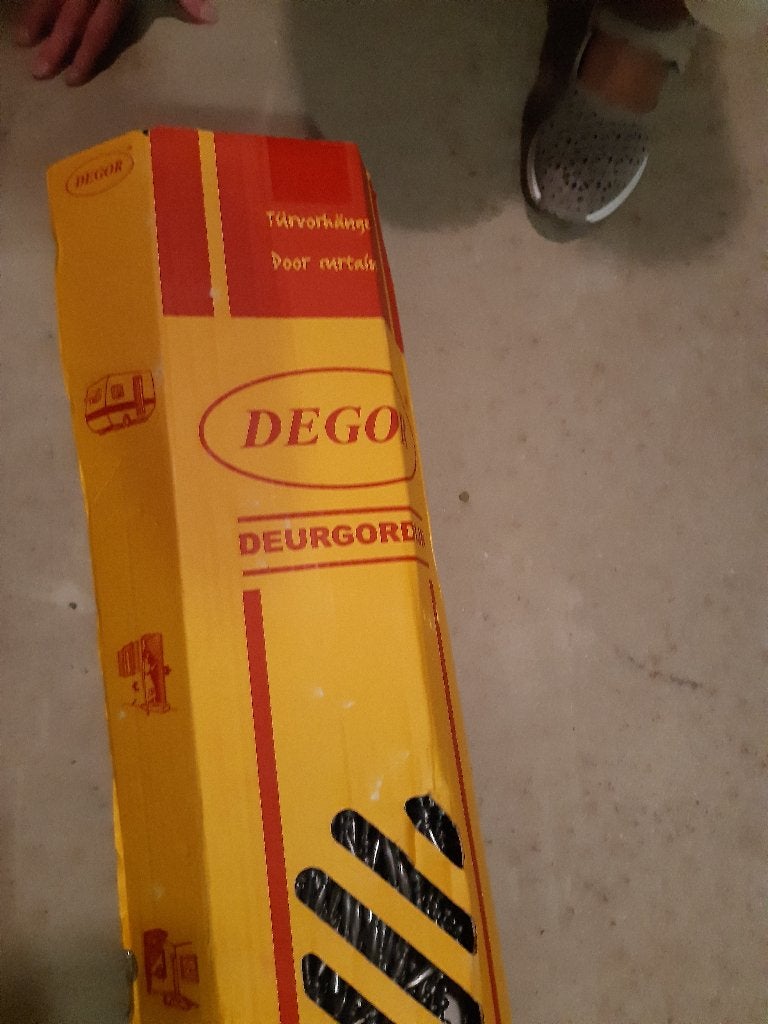 Kunststof vliegengordijn merk Degor., Ophalen, Nieuw, Grijs