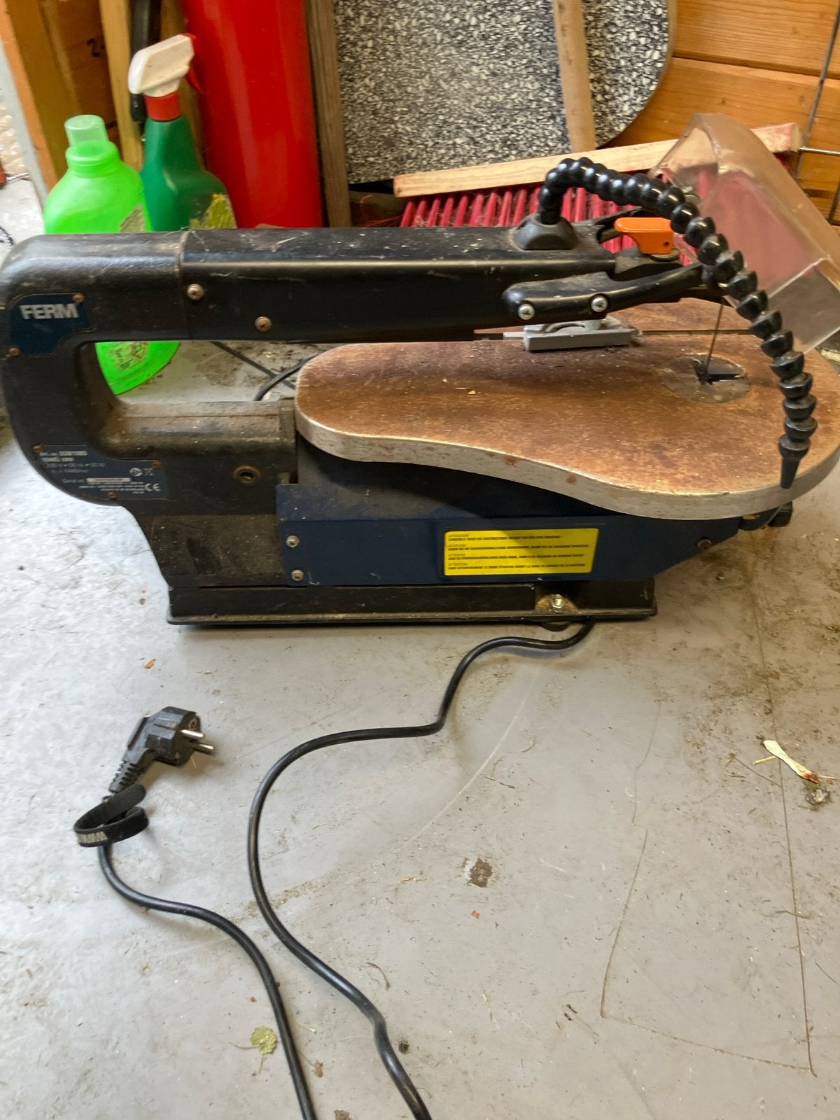 Ferm SSM1005 Figuurzaagmachine - 90W, Doe-het-zelf en Verbouw, Gebruikt, Ophalen of Verzenden, 30 tot 70 mm, Figuurzaag