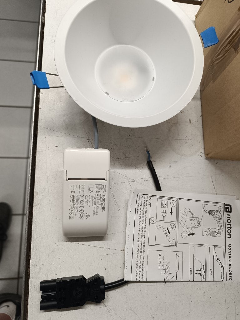 Norton LED Inbouwspot 10W – 1150 Lumen – Nieuw in doos, Ophalen, Nieuw, Minder dan 50 watt, Lamp met armatuur