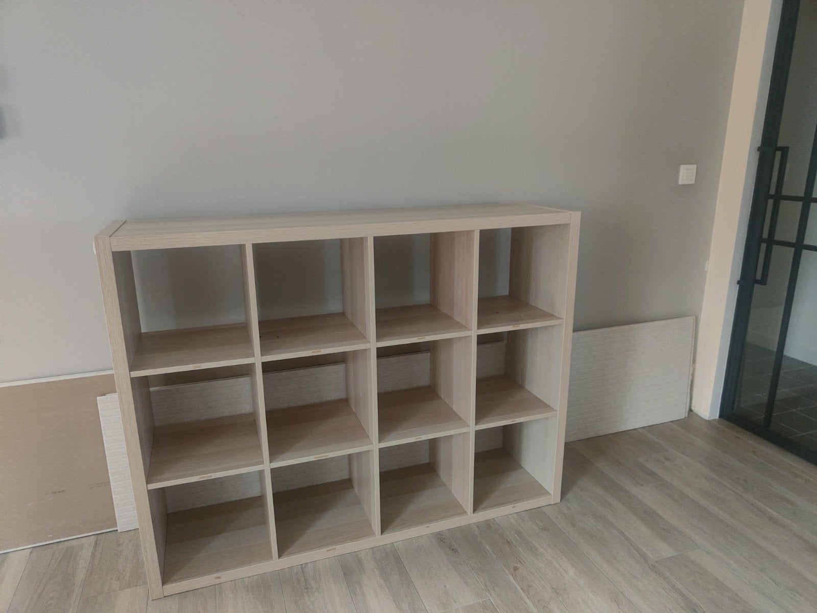 Ikea kallax kast met 12 vakken - Lichte houtkleur, Ophalen of Verzenden, Gebruikt