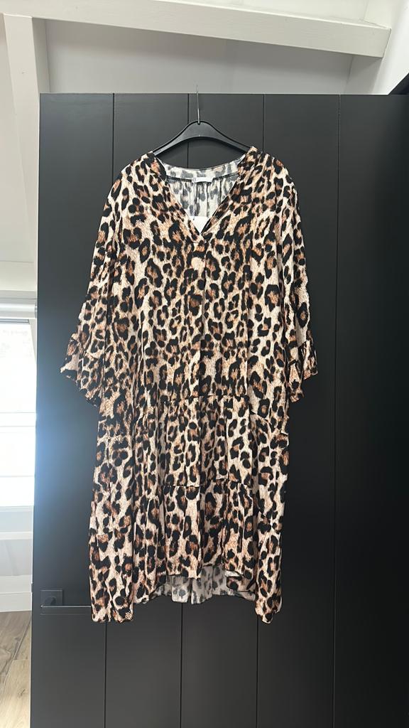 Panterjurk met klok mouw, Kleding | Dames, Overige kleuren, Maat 46/48 (XL) of groter, Nieuw, Ophalen of Verzenden