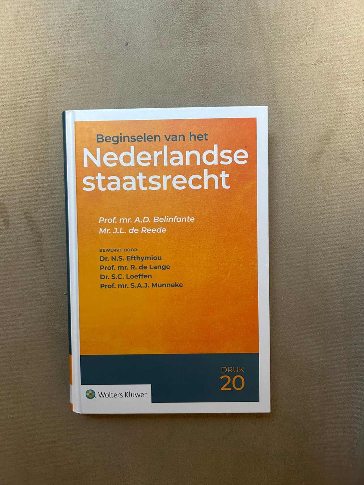 A.D. Belinfante - Beginselen van het Nederlandse staatsrecht, Ophalen of Verzenden, Zo goed als nieuw, A.D. Belinfante