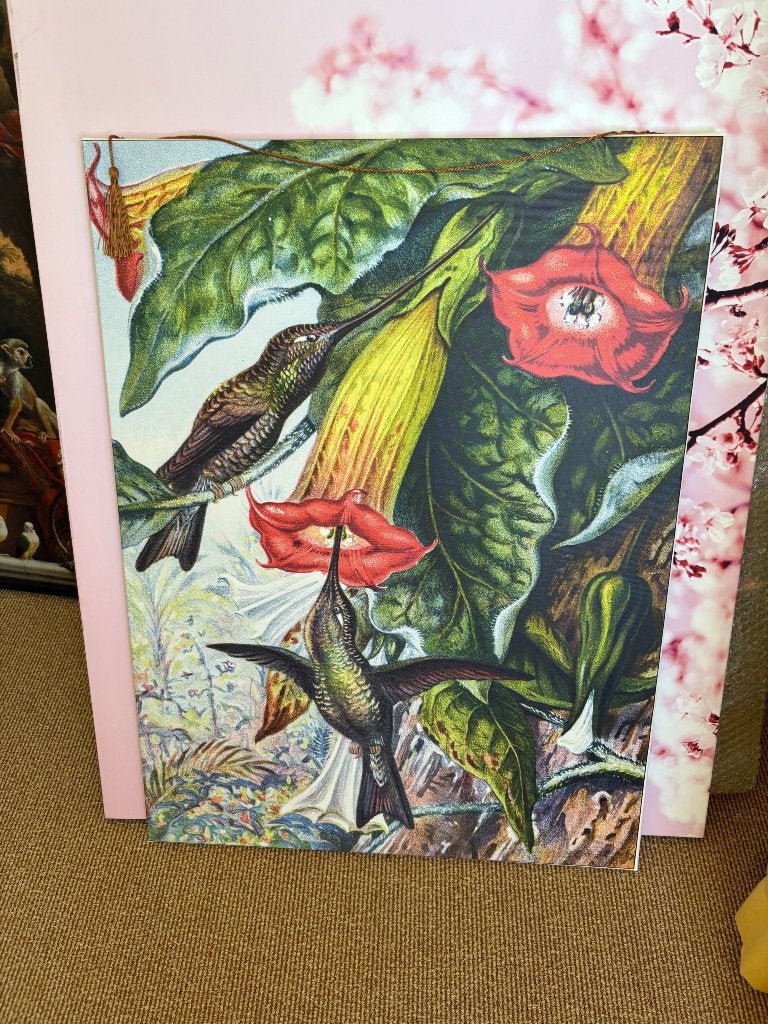 Canvas vogel en kelken, Ophalen, Gebruikt, Overige typen, 75 – 100