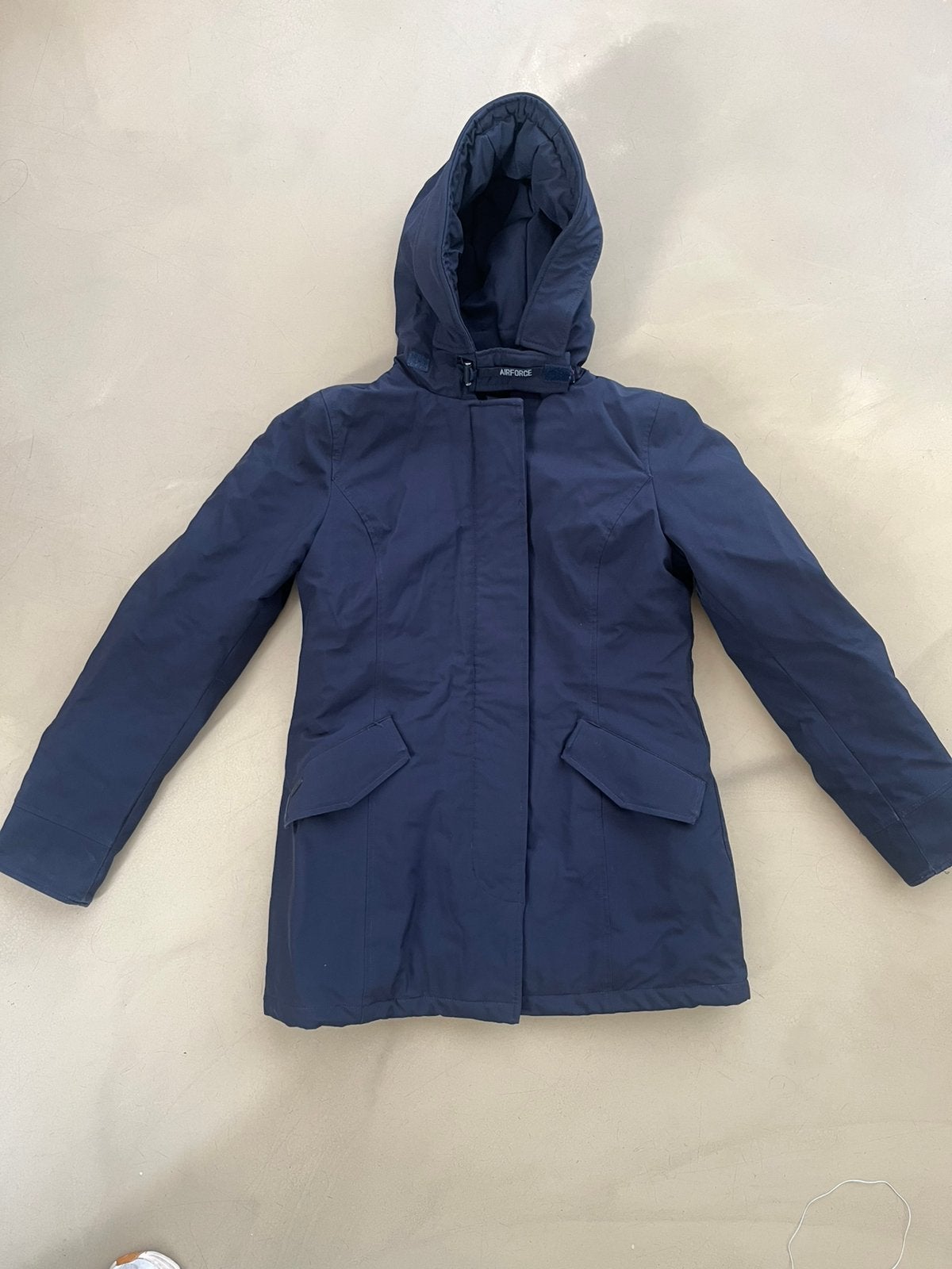 Airforce winterjas, Ophalen of Verzenden, Zo goed als nieuw, Maat 34 (XS) of kleiner, Blauw