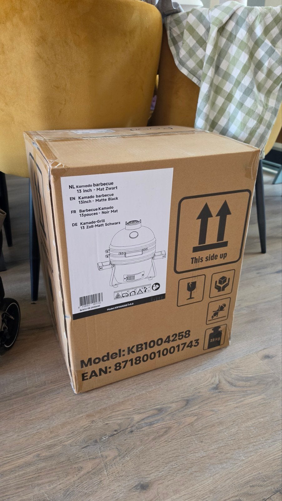 Nieuwe Kamado BBQ 13 inch - Mat Zwart, Ophalen, Nieuw, Onbekend