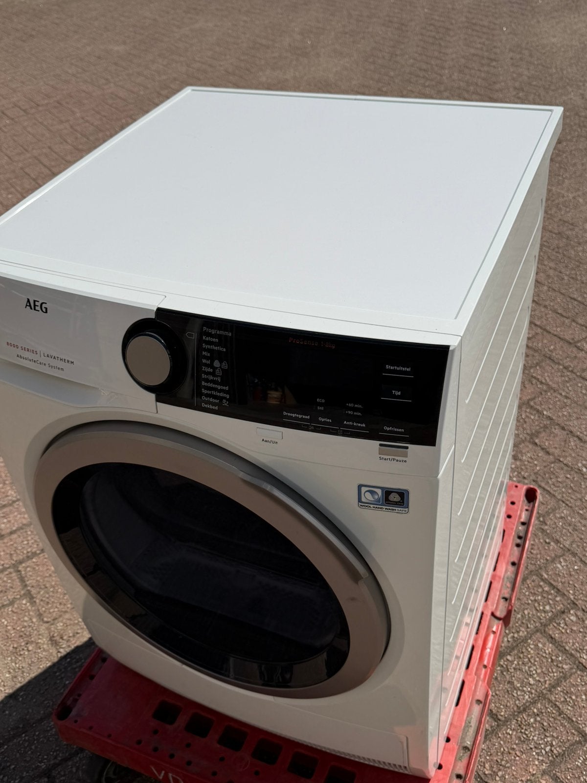 Wasdroger 8 kilo AEG Lavatherm Pro sense 8000 serie droger, 6 tot 8 kg, Gebruikt, Ophalen of Verzenden, Voorlader