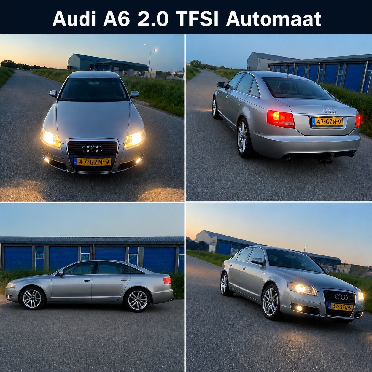 Audi A6 2.0 Tfsi 125KW AUT 2008 Grijs, Auto's, 4 cilinders, 1984 cc, Origineel Nederlands, Particulier