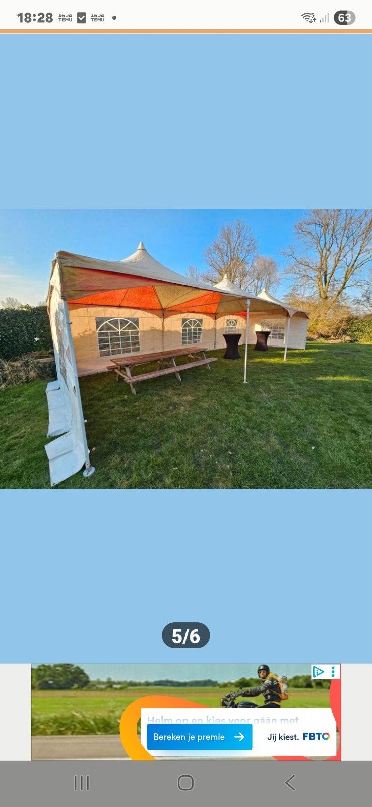party tenten 3x, Ophalen, Gebruikt, Minder dan 5 meter