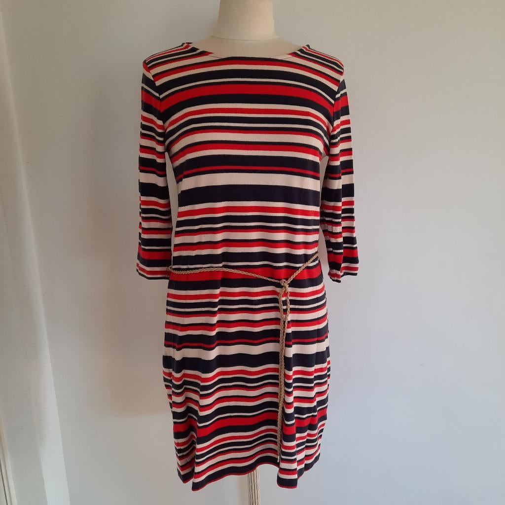 Only jurk rood beige blauw streep - nieuw -, Maat 38/40 (M), Nieuw, Ophalen of Verzenden, Boven de knie